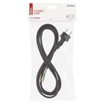 Emos S03130N, flexošnúra 3 m, guma/neoprén, čierna, 3 × 1 mm2