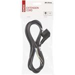 Emos S18312, flexo šnúra 2m, PVC, čierna, 3 x 1mm2