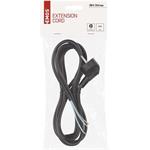 Emos S18372, flexo šnúra 2m, PVC, čierna, 3 x 0,75mm2