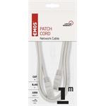 Emos S9122, patch kábel RJ45, cat5e, UTP, 1m, sivý