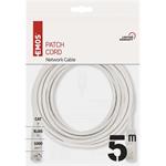 Emos S9125, patch kábel RJ45, cat5e, UTP, 5.0m, sivý