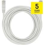 Emos S9125, patch kábel RJ45, cat5e, UTP, 5.0m, sivý