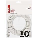 Emos S9126, patch kábel RJ45, cat5e, UTP, 10m, sivý