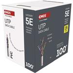 Emos S9141 kábel, cat. 5e, UTP drôt, 100m, sivý