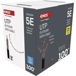 Emos S9142 kábel, cat. 5e, UTP drôt, outdoor, 100m, čierny
