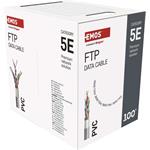 Emos S9223 kábel, cat. 5e, FTP drôt, 100m, sivý