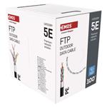 Emos S9224 kábel, cat. 5e, FTP drôt, outdoor, 100m, čierny