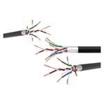 Emos S9224 kábel, cat. 5e, FTP drôt, outdoor, 100m, čierny