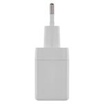 Emos V02G20, univerzálny USB-A a USB-C adaptér GaN do siete PD 20 W max.