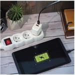 Emos V02G20, univerzálny USB-A a USB-C adaptér GaN do siete PD 20 W max.