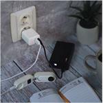 Emos V02G20, univerzálny USB-A a USB-C adaptér GaN do siete PD 20 W max.