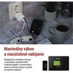Emos V02G20, univerzálny USB-A a USB-C adaptér GaN do siete PD 20 W max.