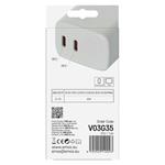 Emos V03G35, univerzálny USB-C adaptér GaN do siete PD 35 W max.