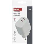 Emos V03G35, univerzálny USB-C adaptér GaN do siete PD 35 W max.