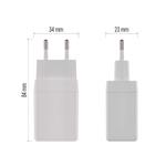 Emos V04G45, univerzálny USB adaptér GaN do siete PD 45 W max.