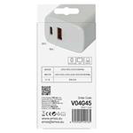 Emos V04G45, univerzálny USB adaptér GaN do siete PD 45 W max.