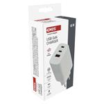 Emos V05G65, univerzálny USB adaptér GaN do siete PD 65 W max.
