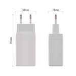 Emos V05G65, univerzálny USB adaptér GaN do siete PD 65 W max.
