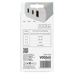 Emos V05G65, univerzálny USB adaptér GaN do siete PD 65 W max.