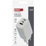 Emos V05G65, univerzálny USB adaptér GaN do siete PD 65 W max.