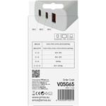 Emos V05G65, univerzálny USB adaptér GaN do siete PD 65 W max.