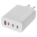 Emos V06G120, univerzálny USB-A a USB-C adaptér GaN do siete PD 120 W max.