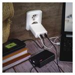 Emos V06G120, univerzálny USB-A a USB-C adaptér GaN do siete PD 120 W max.