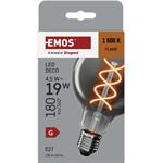 Emos Z52311, LED žiarovka DECO SMOKED G95, E27, 4,5 W (19 W), 180 lm, flame
