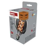 Emos Z52311, LED žiarovka DECO SMOKED G95, E27, 4,5 W (19 W), 180 lm, flame
