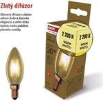 Emos Z53012 Vintage, LED žiarovka sviečka, E14, 2,5 W (20 W), 225 lm, teplá biela