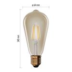 Emos Z57032, LED žiarovka Vintage ST64, E27, 4,5 W (40 W), 420 lm, teplá biela