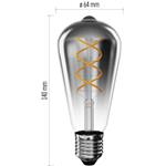 Emos Z57311, LED žiarovka DECO SMOKED ST64, E27, 4,5 W (19 W), 180 lm, flame