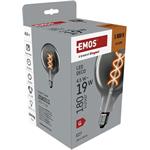 Emos Z58311, LED žiarovka DECO SMOKED G125, E27, 4,5 W (19 W), 180 lm, flame
