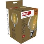 Emos Z59D01, LED žiarovka DECO S123, E27, 3,5 W (14 W), 130 lm, flame