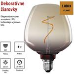 Emos Z59G01, LED žiarovka DECO S123, E27, 4 W (16 W), 150 lm, flame
