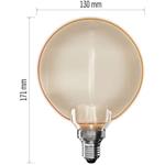 Emos Z5BO11, LED žiarovka DECO G130OA, E27, 4 W (22 W), 220 lm, flame