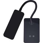 Emos Z7599B Eddy, LED stolná lampa, SMD, 480 lm, čierna