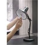 Emos Z7612B Dustin, stolná lampa, čierna