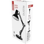 Emos Z7612B Dustin, stolná lampa, čierna