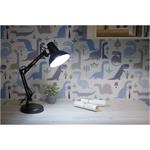 Emos Z7612B Dustin, stolná lampa, čierna