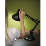 Emos Z7612B Dustin, stolná lampa, čierna