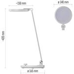 Emos Z7628W CHARLES, LED stolná lampa, biela