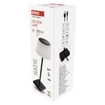 Emos Z7630B KATIE, LED stolná lampa, nabíjateľná, čierna