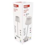 Emos Z7630W KATIE, LED stolná lampa, nabíjateľná, biela