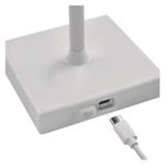 Emos Z7630W KATIE, LED stolná lampa, nabíjateľná, biela