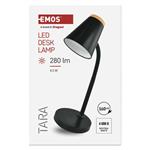Emos Z7641B TARA, LED stolná lampa, čierna