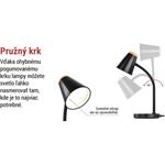 Emos Z7641B TARA, LED stolná lampa, čierna