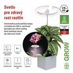 Emos Z7902, LED GROW pestovateľská lampa 8 W, časovač, stmievateľná, biela
