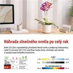 Emos Z7902, LED GROW pestovateľská lampa 8 W, časovač, stmievateľná, biela