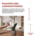 Emos Z7902, LED GROW pestovateľská lampa 8 W, časovač, stmievateľná, biela